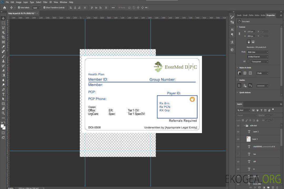 Carte d'assurance maladie de Trinité-et-Tobago template Carte d'assurance maladie de Trinité-et-Tobago template
